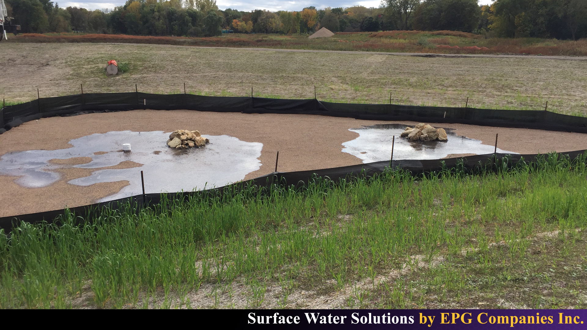 Sand Filter Bubblers in Operation