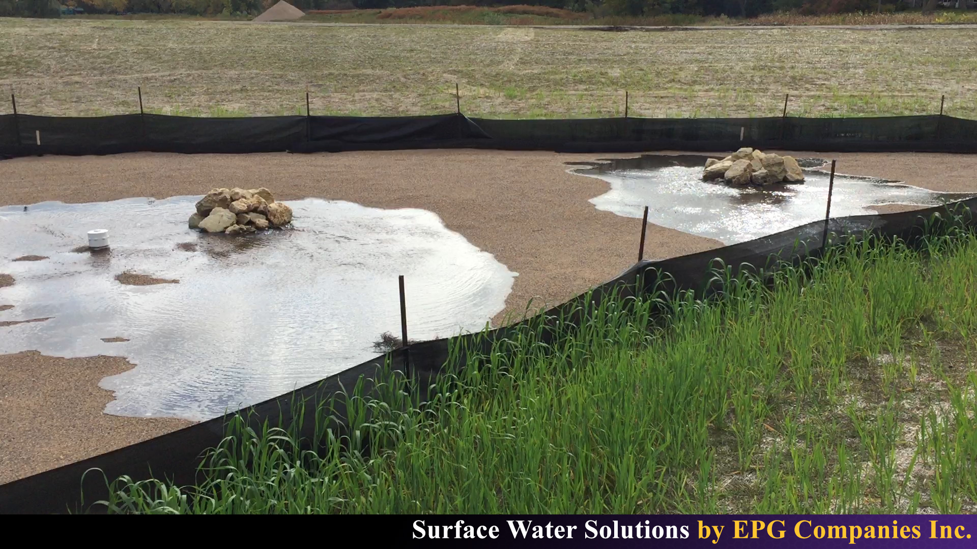 Close-up of Sand Filter Bubblers in Operation