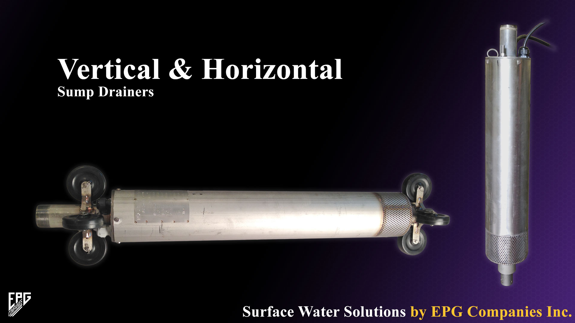 Sump Drainers in Vertical and Horizontal Designs